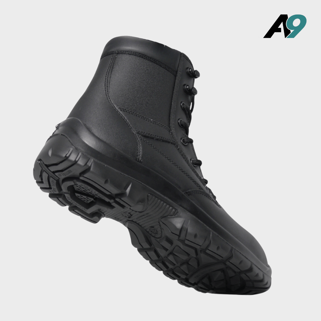 Alpha 9 Ranger Leather Patrol Boot Black