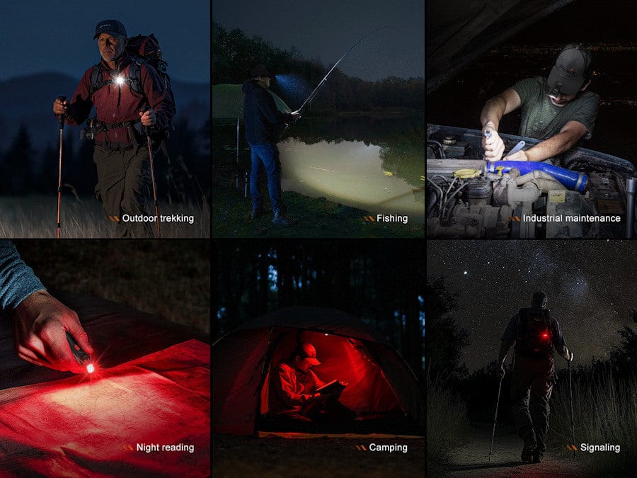 Fenix SW05R White and Red LED Multipurpose Clip Torch Black