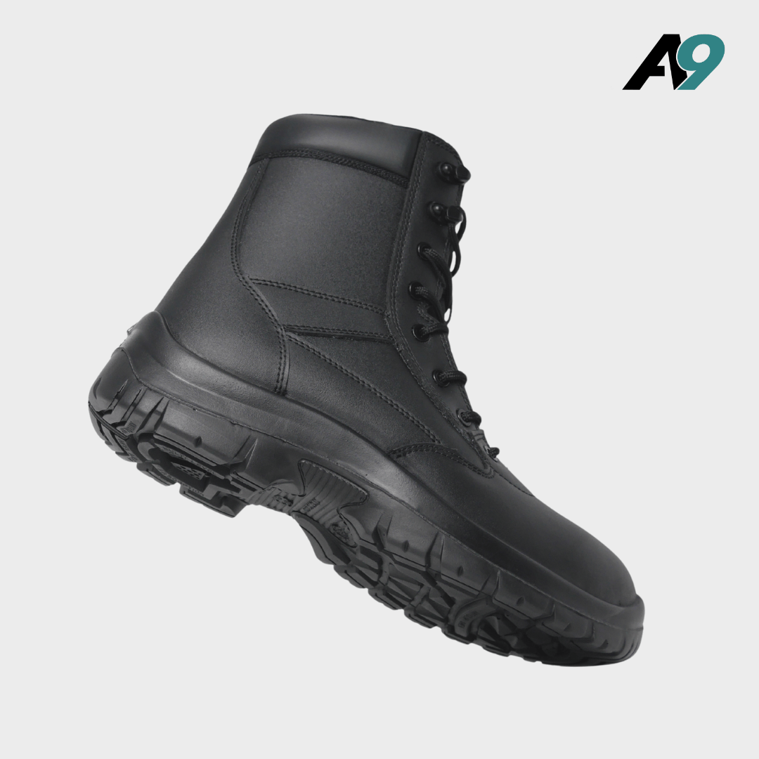 Alpha 9 Ranger Leather Patrol Boot Black