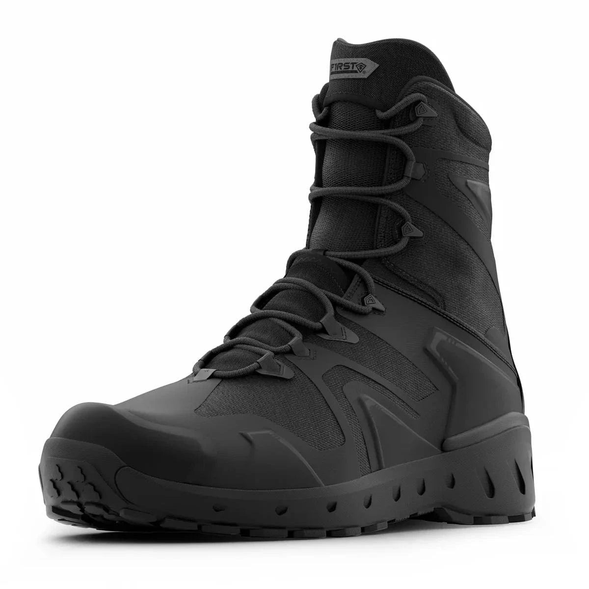 First Tactical Mens 8" Aero-Tac Side-Zip Black Police Boots