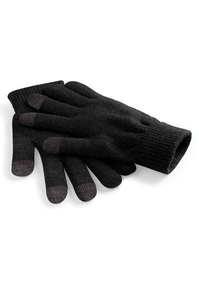 beechfield Gloves Beechfield Touchscreen Smart Gloves Black