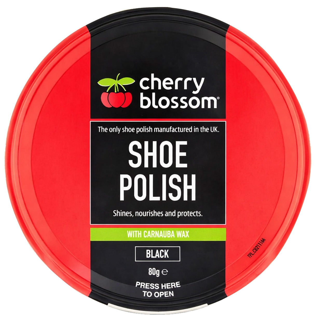 Cherry Blossom, black shoe polish