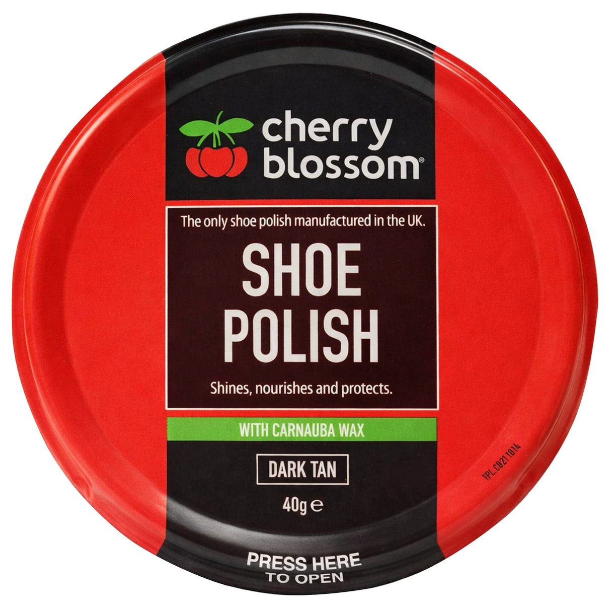 Cherry Blossom, Dark Tan shoe polish
