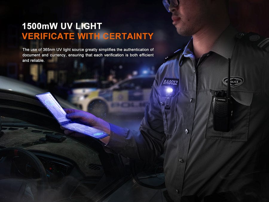 Fenix Torches Fenix SW05R White and UV LED, Multipurpose Clip Torch