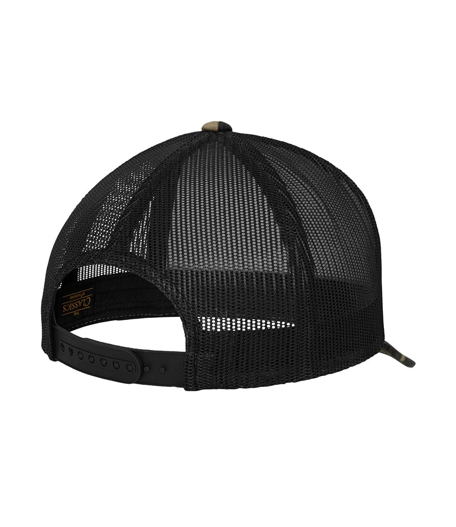 Pencarrie Headwear Flexfit Classic Snapback Wood Camo / Black Mesh