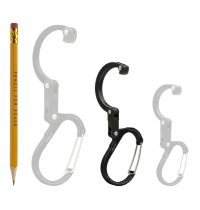 Heroclip Key Holders Heroclip Small Gear Clip stealth Black