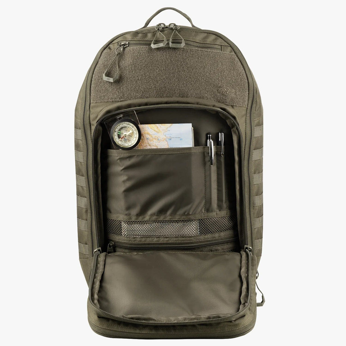 Highlander Bags Highlander Harrier Full Clamshell Pack - 45L Ranger Green