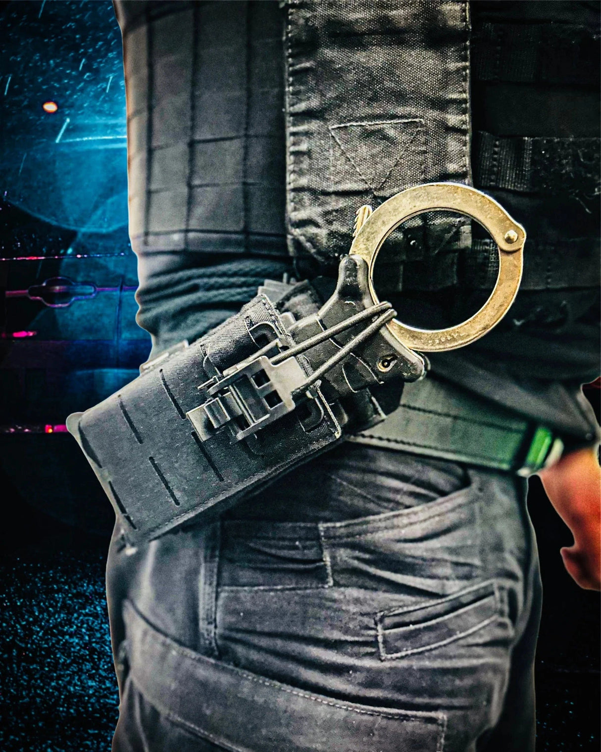 KMP UK Tactical Handcuff Accessories KMP UK Tactical Belt Mounted Cuff Pouch Black