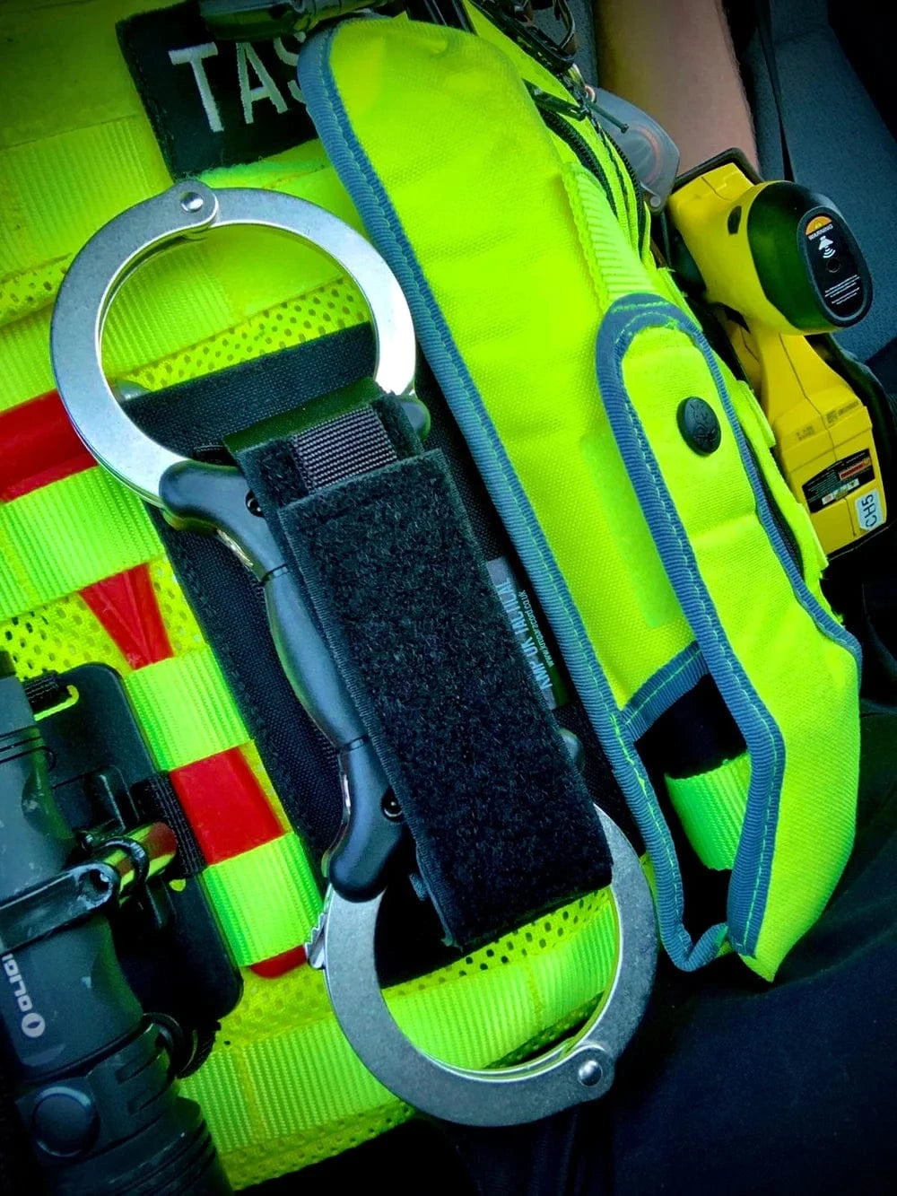 KMP UK Tactical Handcuff Accessories KMP UK Tactical Cuff Pouch Hi Vis Yellow