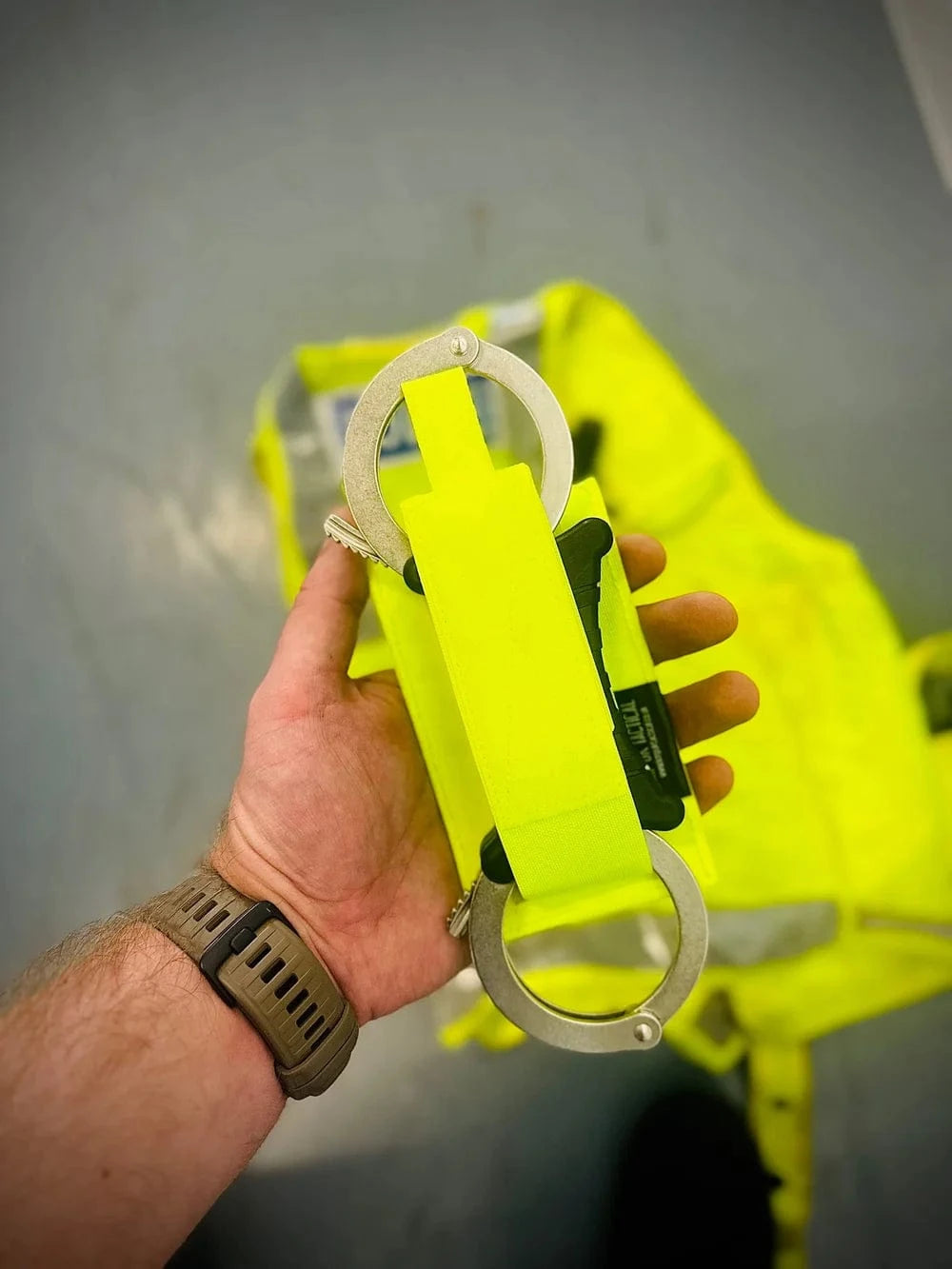 KMP UK Tactical Cuff Pouch Hi Vis Yellow