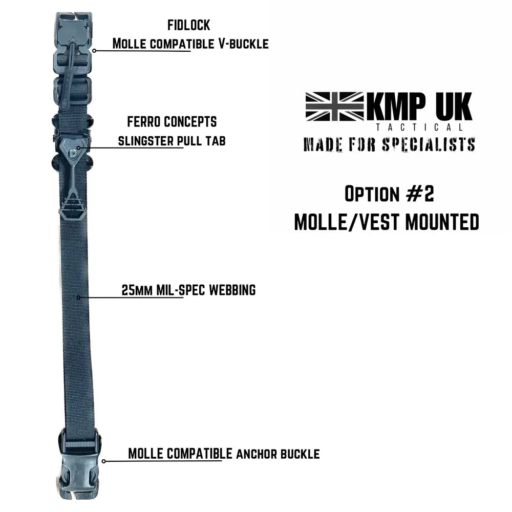 KMP UK Tactical retention KMP UK Tactical Weapon Retention Strap Black