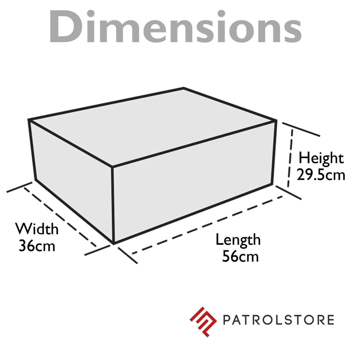 XL Shooters Case Dimensions
