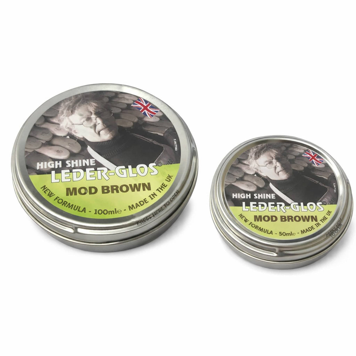 Leder-Glos MOD Brown, high shine polish, 50ml/100ml