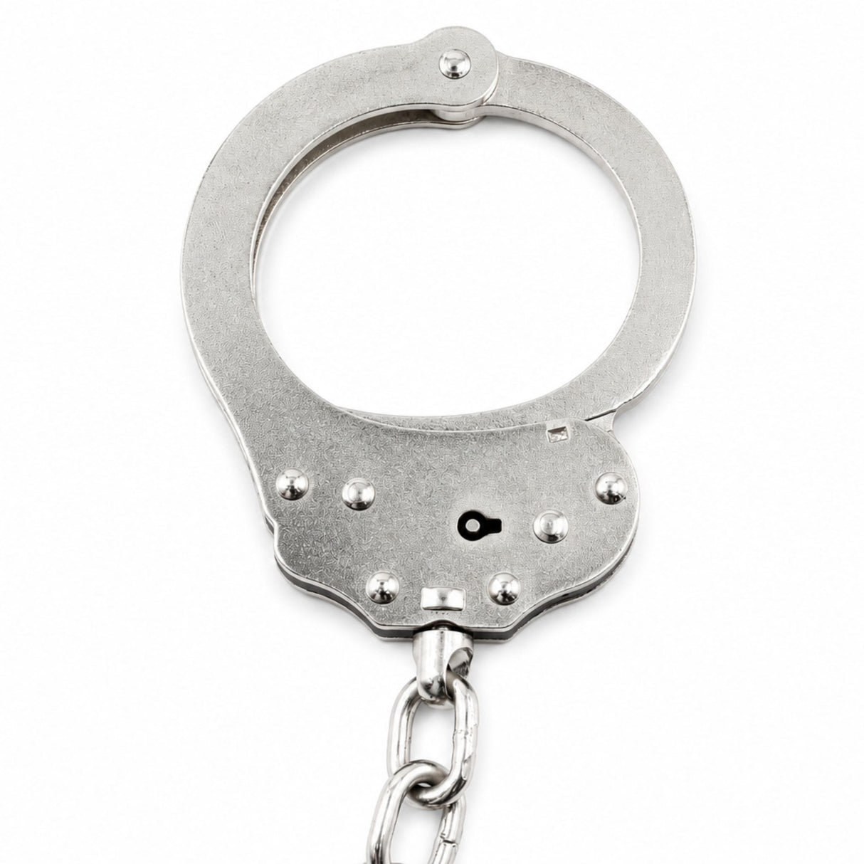 OP Zulu Handcuff Op Zulu Chain Linked Handcuff Nickle with 2 Sided Lock