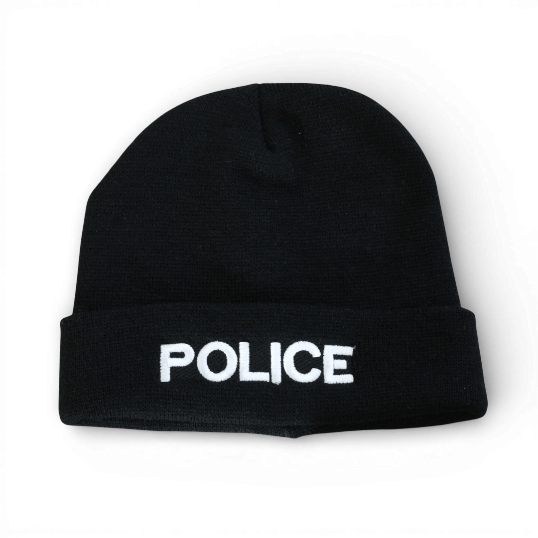 Op Zulu Headwear Black Op Zulu Police Beanie Hat