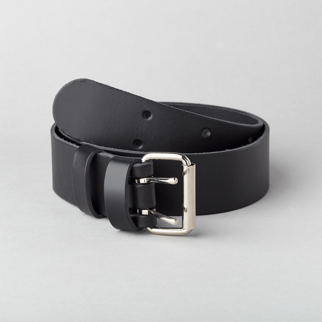 Peter Jones (ILG) Ltd Belts Peter Jones 50mm Leather Belt Double Pronged Buckle