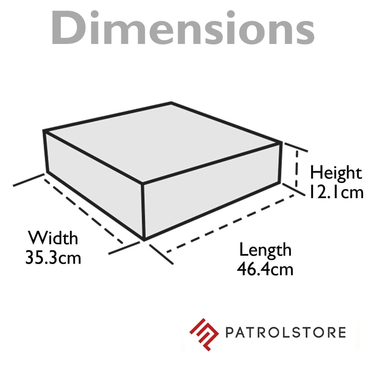 Plano Rustrictor 2 Pistol Storage Case Dimensions