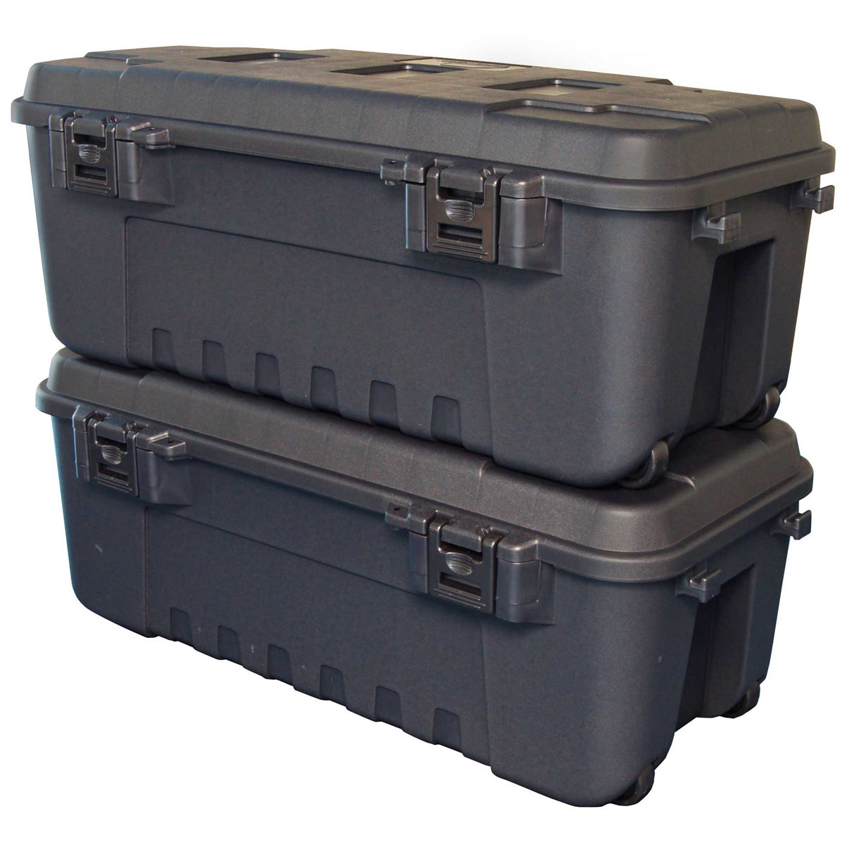 Plano Storage Box Double Plano Pro-Grade Storage Trunks, Black