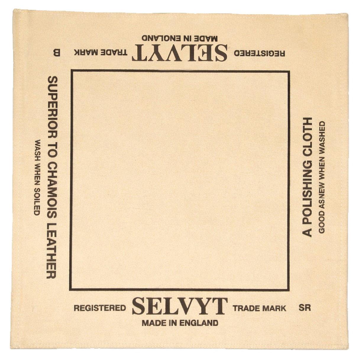 Selvyt Boot Accessories Single Pack Selvyt SR Polishing Cloth, Beige