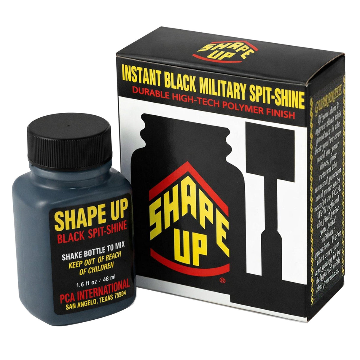 Shape Up Black Military Spit-Shine
