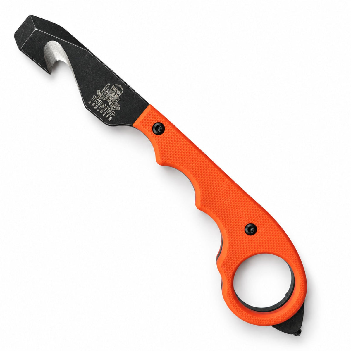 Twisted Assisted Strap Cutter Orange Twisted Assisted G10 Strap Cutter KEEP-SAFE