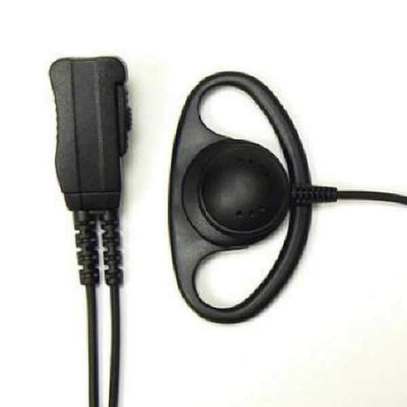 Airwaves Police D-Shaped Earpiece - PTT & Mic - Motorola MTH800