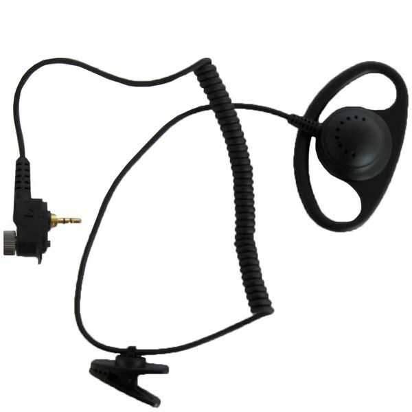 Airwaves Rubber D-Shaped Police Earpiece - Motorola MTH800