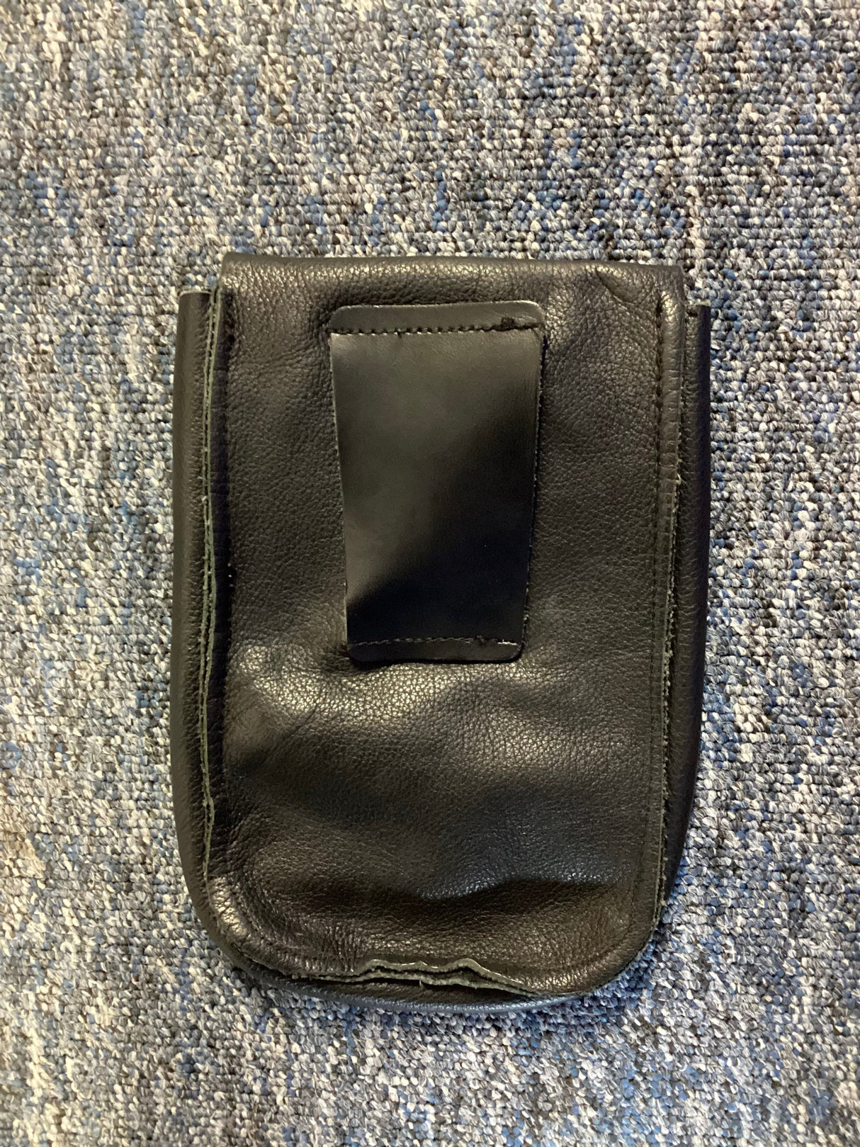 Police Surplus Police Uniform Black Notebook Pouch Leather, 8ins x 5ins (Used - Grade A)