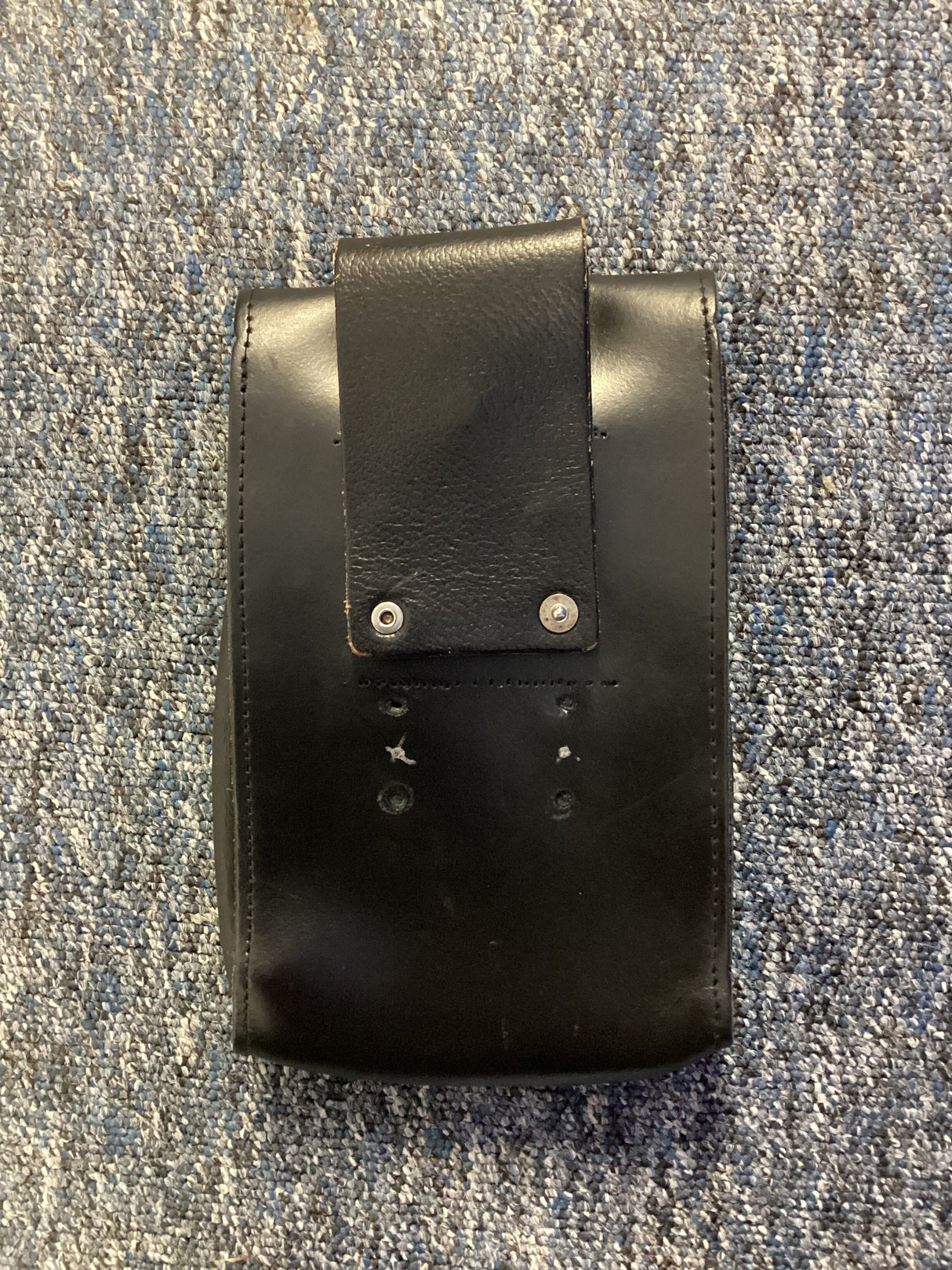 Police Surplus Police Uniform Black Notebook Pouch Leather, 8ins x 5ins (Used - Grade A)