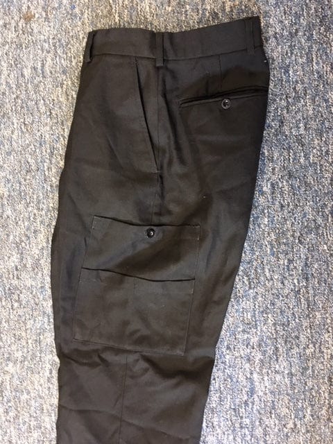 Police Surplus Police Uniform Combat Trousers Women’s, black, double thigh pockets (Used – Grade A)