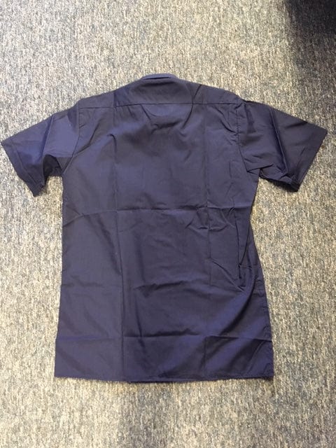 Police Surplus Police Uniform Fire Arms Navy Men’s Short Sleeve Shirt, epaulette slides (Used – Grade A)