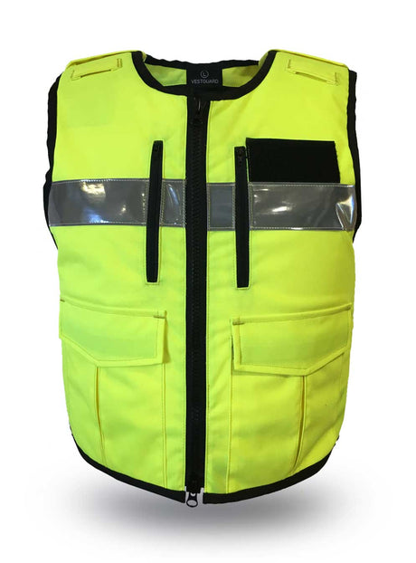 TW Kempton Vests Fortis Yellow Zip Front with KR1 and SP1 Plates