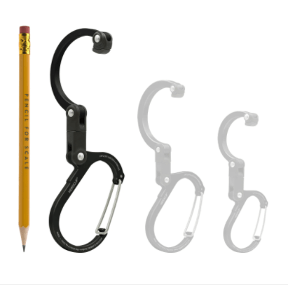 Heroclip Key Holders Heroclip Medium Gear Clip Stealth Black