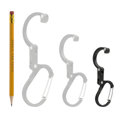 Heroclip Key Holders Heroclip Mini Gear Clip Stealth Black