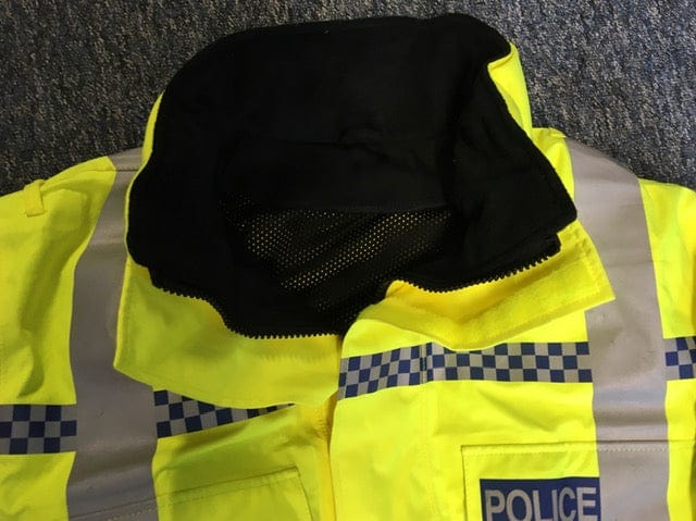 Police Surplus Police Uniform Hi Vis Yellow Waterproof NPU Blouson Jacket Yaffy 143 Goretex (Used - Grade A)