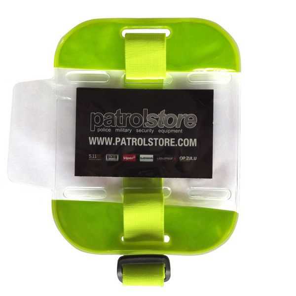 ID / SIA Licence Badge Holder - Arm Band High Vis Yellow