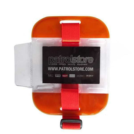 ID / SIA License Badge Holder - Arm Band High Viz Orange