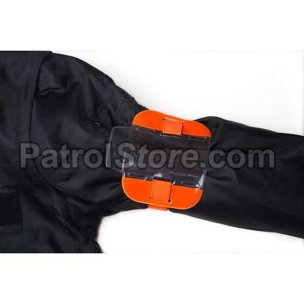 ID / SIA License Badge Holder - Arm Band High Viz Orange