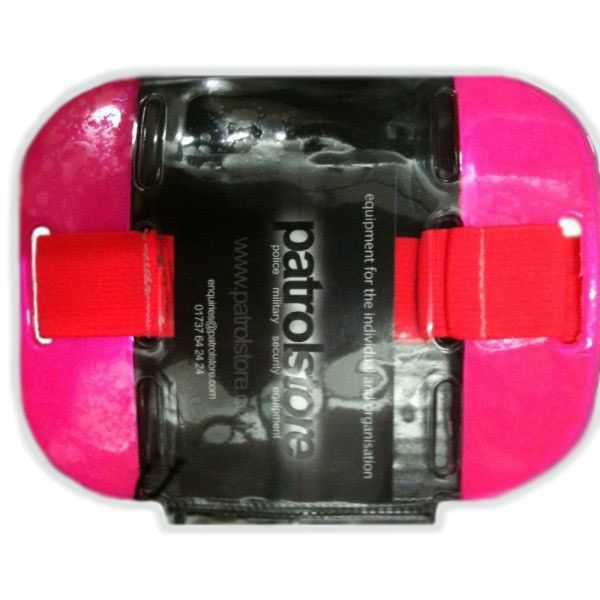 ID / SIA License Badge Holder - Arm Band High Viz Pink