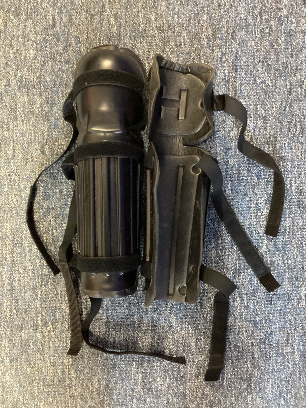 Police Surplus Police Uniform Knee Shin Pads, ridged surface (Used – Grade A)