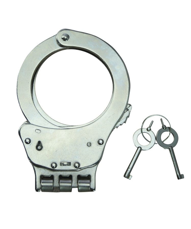 Kombat UK Ltd Handcuff Kombat UK Triple Hinged Elite Speed Cuffs SILVER 0208