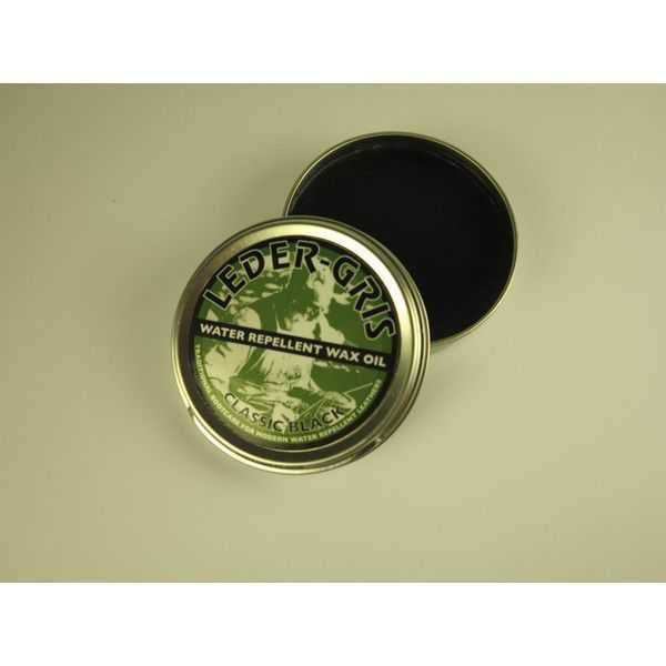 Leder Gris Clear Water Repellent wax Black 80g Patrol Store