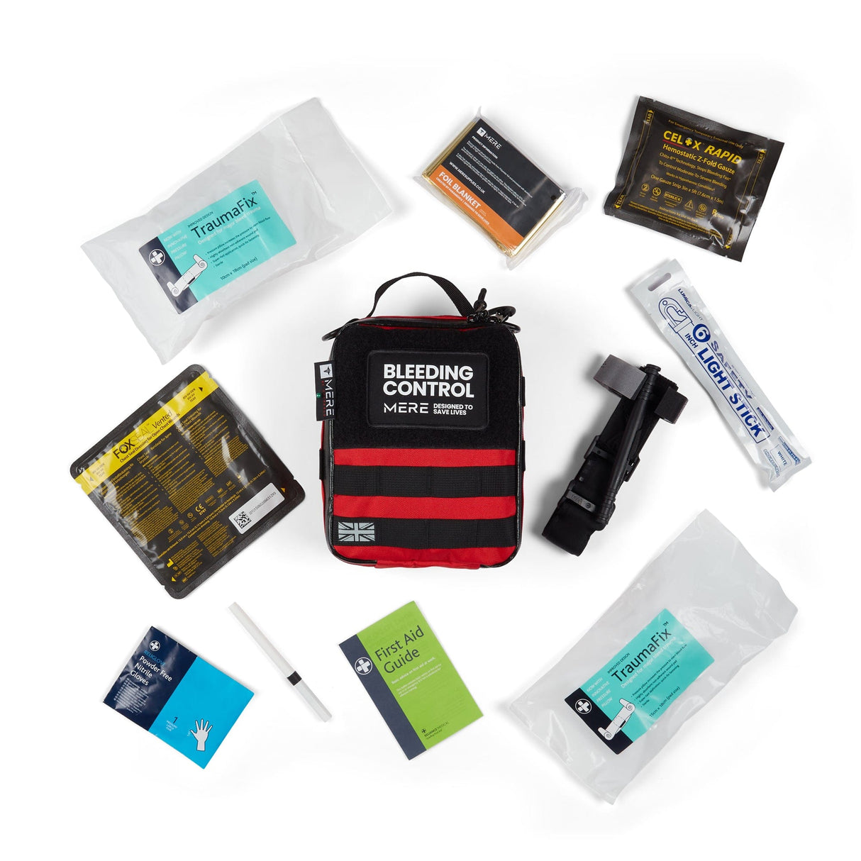 Mere Supplies First Aid Mere Police Officers First Aid Kit Grey and Black