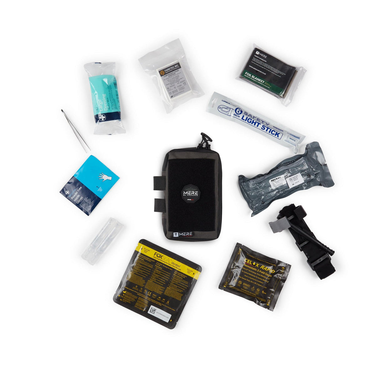 Mere Supplies First Aid Mere The Tactical IFAK – Trauma Kit (Advanced) Black