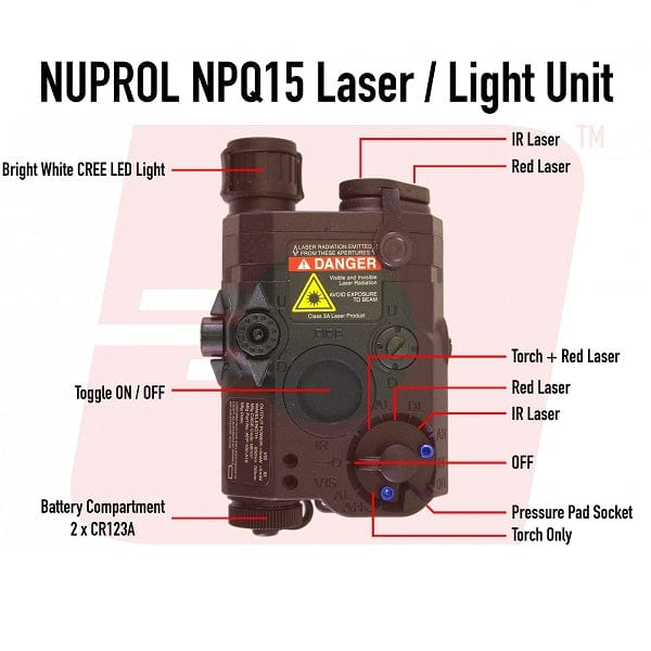 Nuprol NPQ15 Laser Light Module Black