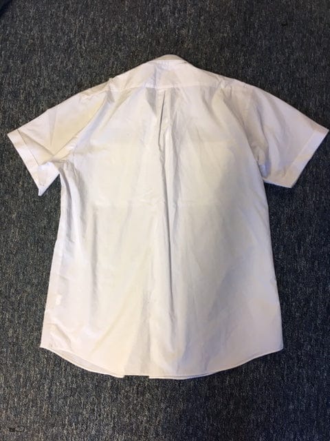 Police Surplus Police Uniform Pilot Shirt, Men’s Short Sleeve White Shirt, epaulette loops (Used – Grade A)