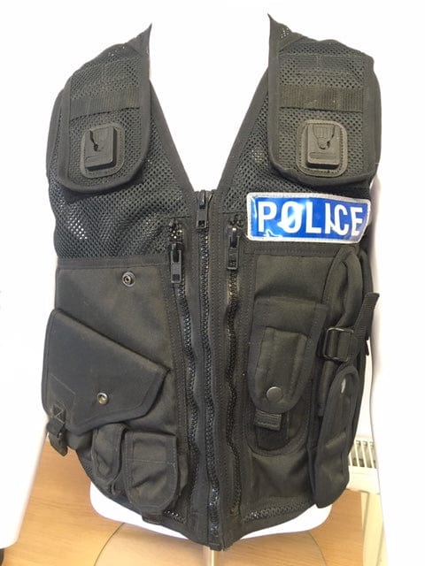 Police Surplus Police Uniform Police Tactical Duty Taser Vest, Arktis 423TL, right side holster for left hand orientation (Used – Grade A)