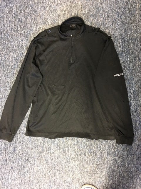 Police Surplus Police Uniform Police Uniform Wicking Top, Men's, Black, Long Sleeve, mixed (Used - Grade A)