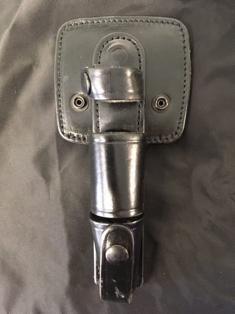 Police Surplus Police Uniform PWL Expandable Leather Baton Holder 9262, 3 Position Swivel (Used - Grade A)