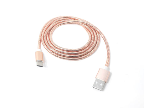 Rose Gold rugged USB C Cable